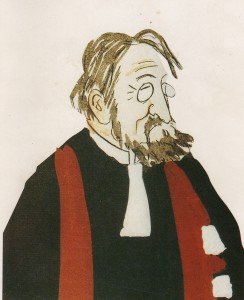 Caricature de Charles Gide vers 1910